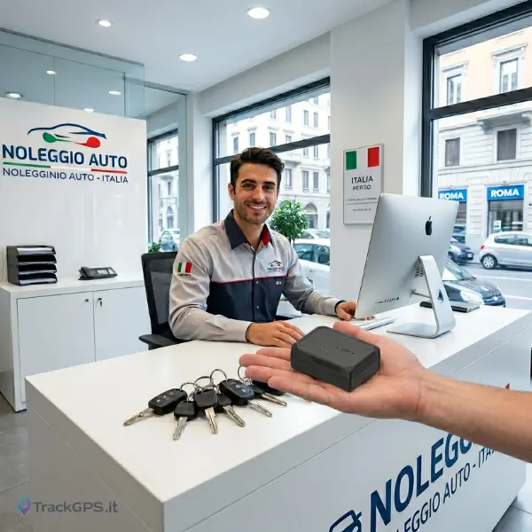 Localizzatore GPS professionale per rental e noleggio veicoli — TrackGPS.it Polinet Roma